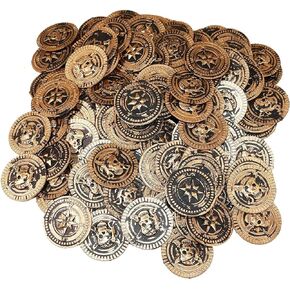 The Dreidel Company St. Patrick's Plastic Pirate Coins, Educational & Classroom Learning Activities Party Favor (72-Pack)
