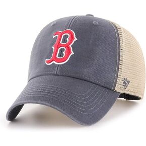 '47 MLB Flagship Wash Mesh MVP Adjustable Hat, Adult One Size Fits All (Boston Red Sox, One Size, Vintage Navy)