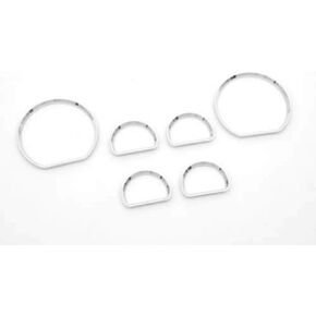 PAKCEEINC Chrome Gauge Ring Dash Cluster Bezel for Ford Mustang 94-04