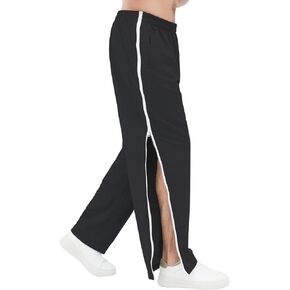 سروال رجالي بعد الجراحة Tearway 2 سحابات جانبية سروال كرة السلة Sweatpants