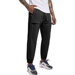 Men's Casual Pants Lightweight Quick Dry Hiking Running Workout Outdoor Sports Sweat Pants UPF 50+