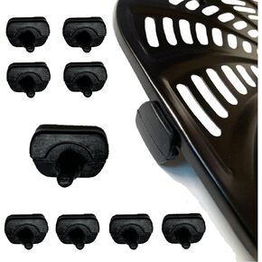 8PCS Air Fryer Rubber Bumpers for Gourmia Air Fryers, Premium Food Grade Air Fryer Silicone Rubber Feet Tabs Tips legs Attachments Stops for Gourmia Air Fryer Tray, High Temperature Resistant