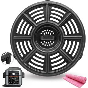 Air Fryer Accessories Rack for Ninja 6.5QT OL500/OL501 Foodi Pressure Cooker & Air Fryers, Upgraded Air Fryer Grill Crisper Tray Plate Pan Insert Grate Grid Shelf for Ninja 6.5QT Air Fryer