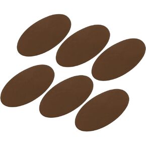 MECCANIXITY Elbow Knee Iron-on Fabric Patches Repair Patches Oval Repair Patch Self-Adhesive Purple for Clothing Repair Crafts Repair Kit Backpack Shoes Decoration Pack of 6