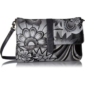 Anna by Anuschka Hand Painted Leather Women's Medium Flap Messenger