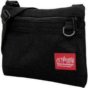 Manhattan Portage Senator Shoulder Bag(water resistant, slim, mesh pockets, D ring, red lining, men, women, 1000D)