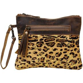 Myra Bag Dynamite Canvas And Cowhide Bag Upcycled Canvas, Leather & Cowhide S-2578