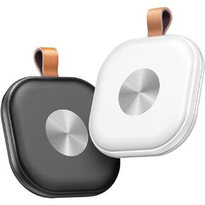 Smart Bluetooth Tracker,Key Finder,Item Locator Works with Apple Find My (iOS Only),Tracking Tag for Pets,Luggage,Keys,Bags,Wallets, Anti-Lost Without Monthly fees,Replaceable Battery(White,1-Pack)
