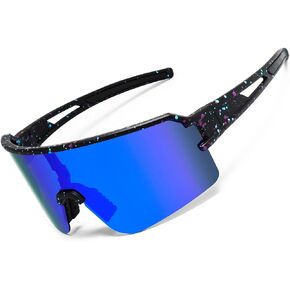 Cycling Glasses Polarized Sports Sunglasses, UV400 Baseball Sunglasses Softball Running Biking for Men Women