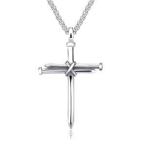Isaiah 41:7 Nail Cross for Car Rearview Mirror Hanging Accessories Pendant Cross Necklace for Men Women Car Charm Cross Hanging Ornament Decor Christian Religious Cross Pendant (Black)