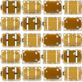 60 Pieces Travel the Map Luggage Mini Accents Travel Passports Cutouts World Travel Bulletin Board Decorations for School Office Home Nursery Teacher Travel Theme Party Classroom Decor (Passport)