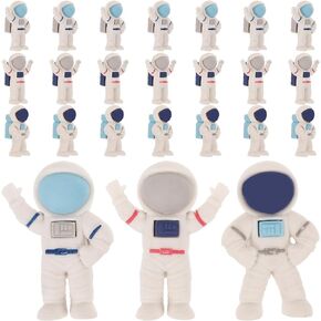 Astronaut Erasers 24pcs Astronaut Erasers Mini Cute Erasers Tiny Spaceman Figurines Outer Space Party Favors Goodie Bag Stuffers for Desktop Home Decorations Spaceman Erasers