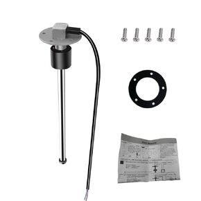 Stainless Fuel Sender Unit, 240~33ohm 12" (30CM) Marine Boat Fuel Tank Sending Unit Water Level Gauge Sensor 5 Hole fit Fuel & Water Gauge for Boat Car Truck RV