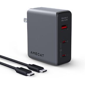 140W USB C Charger, PD3.1 PPS 3-Port Fast GaN III Laptop Wall Charger, Foldable Plug Power Adapter for MacBook Pro 16'', Dell XPS, iPad Pro, iPhone 15 Pro, Galaxy, Chromebook(with 240W Cable)