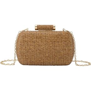 Lanpet Women’s Evening Handbags Elegant Straw Clutch Purse for Party Wedding Summer Beach Bag