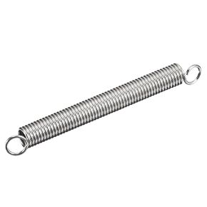 uxcell Extended Spring (0.035"x0.25"x2.5"/0.9x6.35x63.5mm), 1Pcs Spring Steel Dual Hook Tension Springs for Machinery Construction Industrial