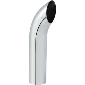 5" OD×36" Curved Chrome Exhaust Stack Pipe
