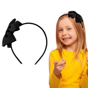 Toddler Headband Beige Hair Bows for Girls Cute Bow Headbands for Baby Girls Hair Band for Little Toddler School Girls
