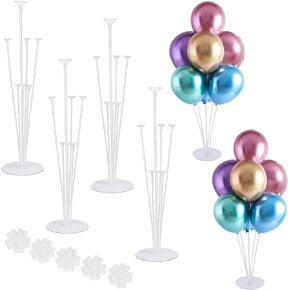 10 Sets Balloon Stand Kits, Balloon Sticks Holder with Base for Table Graduation Birthday Baby Shower Party Decorations