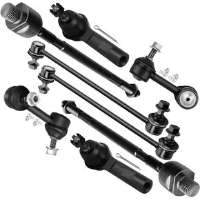SCITOO 8pcs Front & Rear Suspension Kit - Sway Bar Links Inner Outer Tie Rod Ends Replacement For Honda CR-V 2007 2008 2009 2010 2011 Japan Built Models
