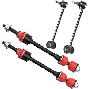 4 PC Front + Rear Sway Bar CODE RED Link Kit FITS Ram 1500 4WD 2009-2012, Ram 1500 2013-2018, Ram 1500 Classic 2019, Bushings and Boots Made in USA K80894 K750396