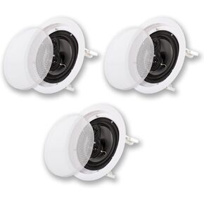 Acoustic Audio CS-IC83 in Ceiling 8" Home Theater 3 Speaker Set 3 Way 1050 Watt CS-IC83-3S