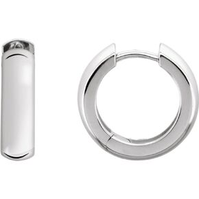 Jewels By Lux 925 Sterling Silver 16mm Hinged Hoop Earring