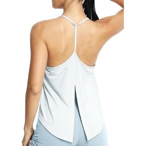 icyzone Racerback Workout Tank Tops for Women, V Neck Strappy Gym Yoga Running Shirts Loose Fit Quick Dry