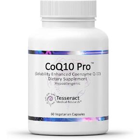 CoQ10 Pro, Coenzyme Q10 for Heart Health, Muscle Health and Cellular Energy Production, Antioxidant Supplement for Optimal Cardiovascular Health Support, Hypoallergenic, CoQ10 300mg, 60 Capsules