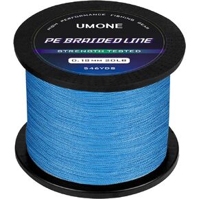 Thinner Braided Fishing Line, Ultra-Strong Abrasion Resistant Zero Stretch Braided Line, 4&8 Strand