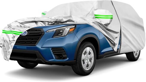 for Subaru Forester 2009-2023 Car Cover,Sun Rain UV Dust Snow Protection Outdoor Cover,Waterproof 190T All Weather Car Covers with Zipper Door in Saudi Arabia