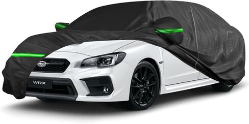 for Subaru Forester 2009-2023 Car Cover,Sun Rain UV Dust Snow Protection Outdoor Cover,Waterproof 190T All Weather Car Covers with Zipper Door in Kuwait