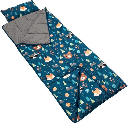 Thomas Payne Children’s Sleeping Bag for Camping and Sleepovers with Durable Material, Zippered Closure, Built-in Carrying Tote, Machine Washable, Dryer Safe in Saudi Arabia