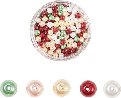 LiQunSweet 5530 Pcs 10 Colors 8/0 Pastel Candy Color Solid Glass Seed Beads Round Hole Frosted Round Mini Bead with Container Box for Jewelry Making - 3~4x2~3mm in Saudi Arabia