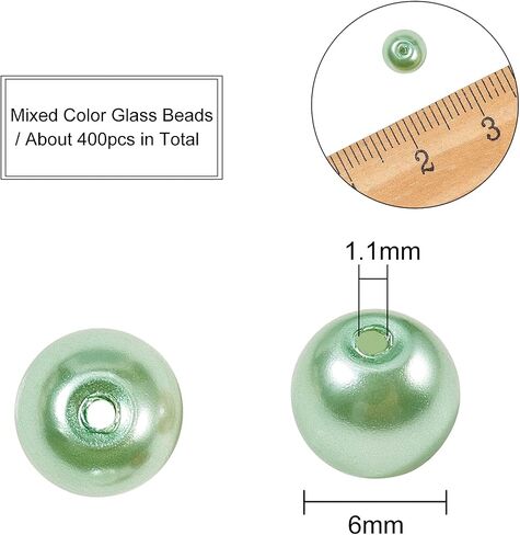 LiQunSweet 5530 Pcs 10 Colors 8/0 Pastel Candy Color Solid Glass Seed Beads Round Hole Frosted Round Mini Bead with Container Box for Jewelry Making - 3~4x2~3mm in Saudi Arabia