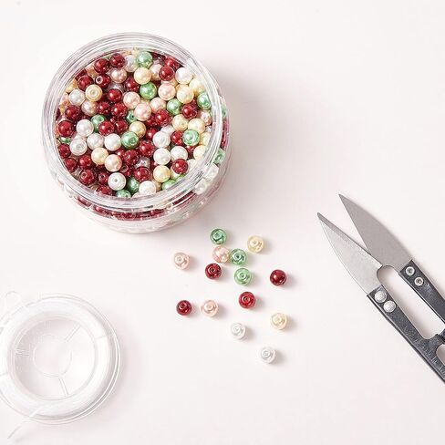 LiQunSweet 5530 Pcs 10 Colors 8/0 Pastel Candy Color Solid Glass Seed Beads Round Hole Frosted Round Mini Bead with Container Box for Jewelry Making - 3~4x2~3mm in Saudi Arabia