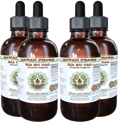 Xia Ku Cao Alcohol-Free Liquid Extract, Xia Ku Cao, Prunella (Prunella Vulgaris) Spike Glycerite Natural Herbal Supplement, Hawaii Pharm, USA 2 fl.oz in Saudi Arabia