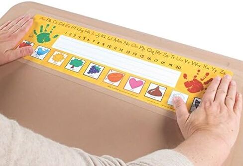 Really Good Stuff EZ-Fit Desktop Helper Tape Strips - Set of 36 | Student Desk Name Tags | Pre-Cut, Durable, and Versatile in Saudi Arabia