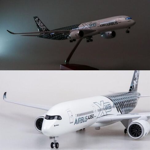 47CM 1/142 Aviation A350 Prototype XWB Airline Model Light Diecast Plane Airliner Adult Gift Collect F Stand-up Airplane(No Light) in Saudi Arabia