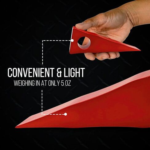 Motis Forcible Entry Wedges & Door Stoppers, Durable & Easy to Use Firefighter Tool. Aluminum Wedge to Pry Open Doors, Windows & More, Red in Saudi Arabia