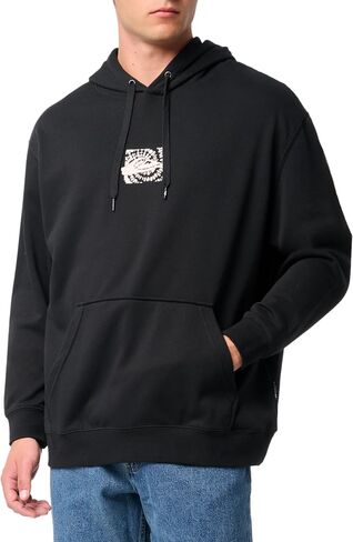 Quiksilver Men's Graphic Mix Pullover Hoodie Sweatshirt in Saudi Arabia