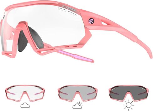 نظارات X-TIGER لركوب الدراجات فوتوكروميك للرجال والنساء نظارات شمسية رياضية شفافة لدراجة MTB والبيسبول والجري للحماية من الأشعة فوق البنفسجية in Kuwait