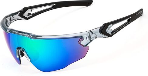 FEISEDY Sports Sunglasses, with 5 Lenses for Men Women, TR90 Lightweight, Baseball Cycling Motorcycle Running Golf B2940 in Saudi Arabia