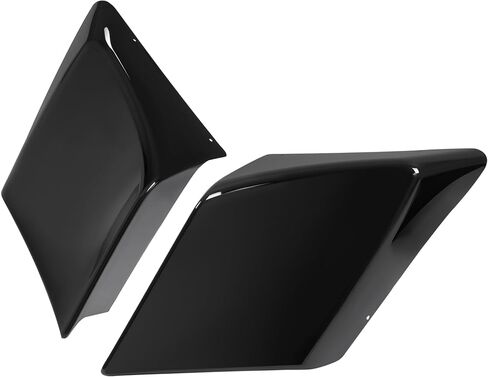 HECASA Extended Side Panel Covers Compatible with 1989-2013 Harley Touring Road King Street Glide Electra Glide Road Glide Stretched Extension Pair Painted Black ABS Plastic in Saudi Arabia