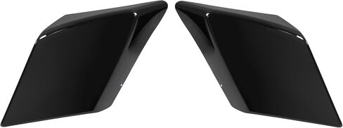HECASA Extended Side Panel Covers Compatible with 1989-2013 Harley Touring Road King Street Glide Electra Glide Road Glide Stretched Extension Pair Painted Black ABS Plastic in Saudi Arabia