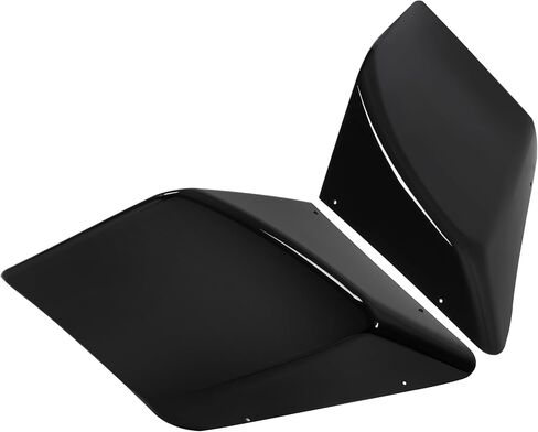 HECASA Extended Side Panel Covers Compatible with 1989-2013 Harley Touring Road King Street Glide Electra Glide Road Glide Stretched Extension Pair Painted Black ABS Plastic in Saudi Arabia