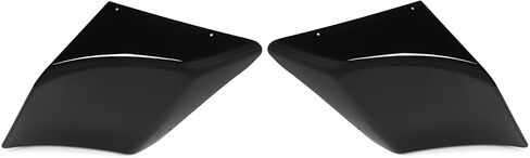 HECASA Extended Side Panel Covers Compatible with 1989-2013 Harley Touring Road King Street Glide Electra Glide Road Glide Stretched Extension Pair Painted Black ABS Plastic in Saudi Arabia