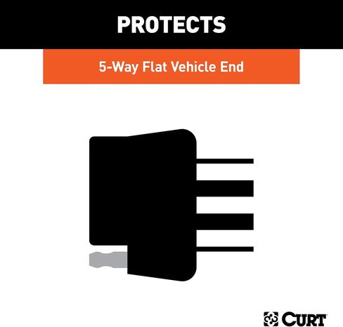 CURT 58203 Vehicle-Side 5-Pin Flat Trailer Wiring Harness Connector Dust Cover in Saudi Arabia