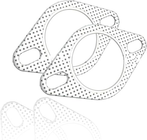 قطعتان من حشية عادم السيارة مقاس 2.5 بوصة، حشية شفة عادم 2 مسمار، بديل مثالي OEM#120-06310-0002، حشية مادة مقاومة للحرارة العالية in Kuwait