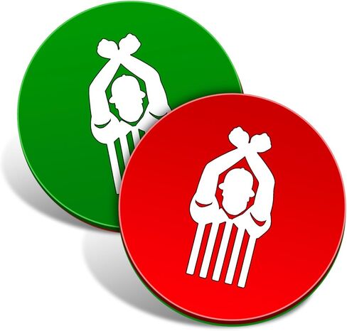 2 Pcs Wrestling Flip Disc Red and Green Round Referee Coin to Match with Wrist Ankle Bands Wrestling Gear Pliable Plastic Referee Flip Disk Referee Equipment for Official Wrestling Match Training in Saudi Arabia